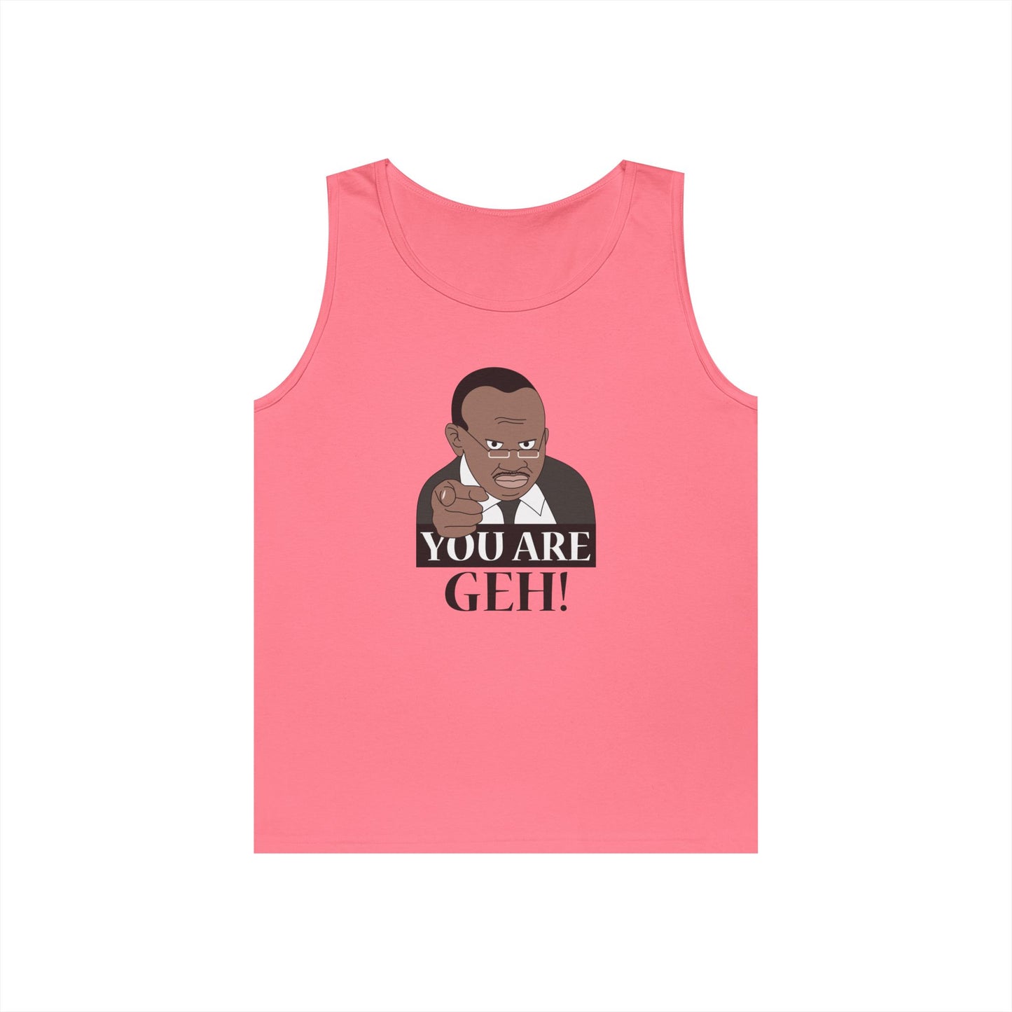 you are geh meme parody pointing figure funny pride tank top design