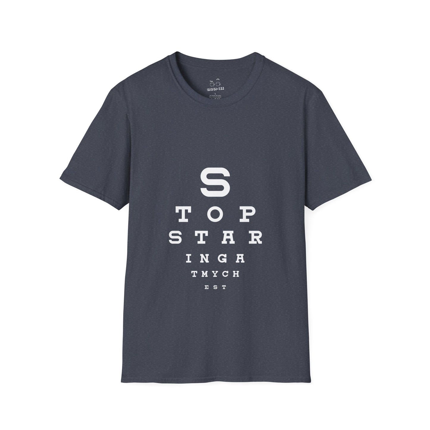 Stop Staring At My Chest - Eye Chart