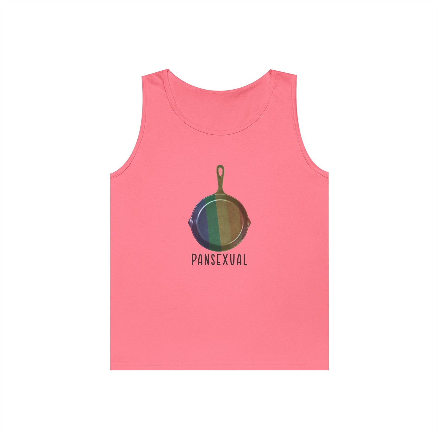 pan with pride colors pansexual pun funny tank top design