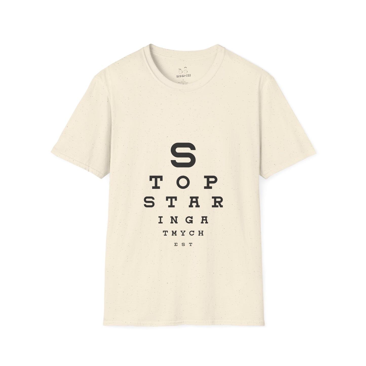 Stop Staring At My Chest - Eye Chart