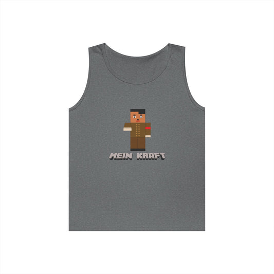 minecraft style hitler parody mein kraft funny tank top design