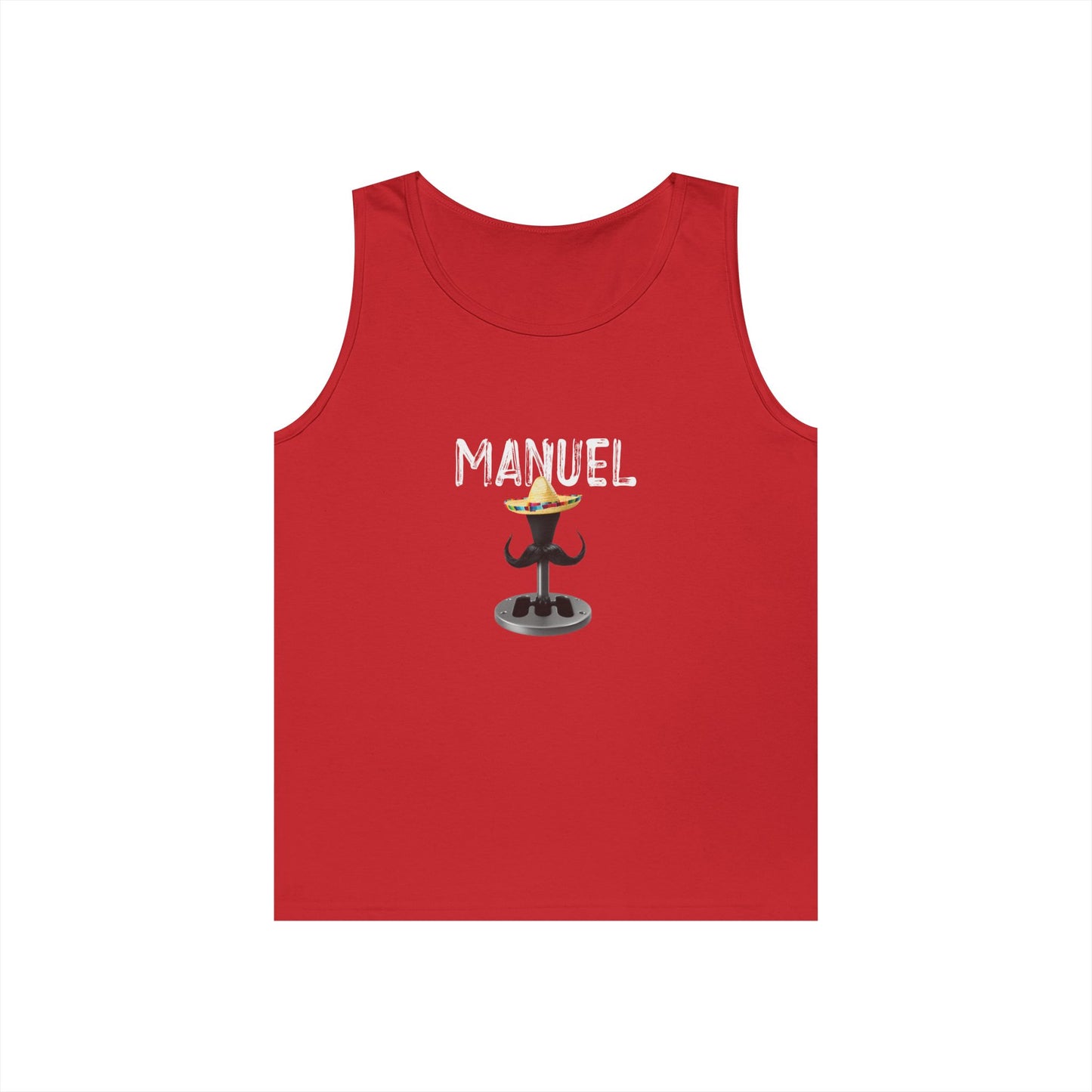 funny car transmission sombrero mustache Cinco de Mayo tank top Manuel