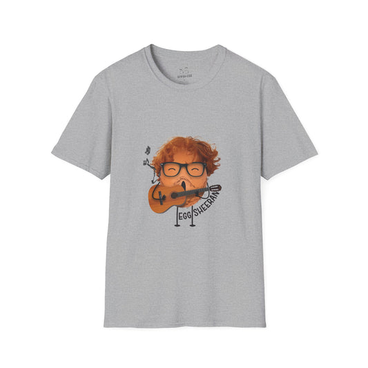 shirt parody of Ed Sheeran as an egg, ‘Egg Sheeran.