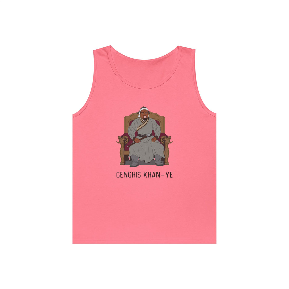 genghis khan parody celebrity mashup Kanye West funny tank top design