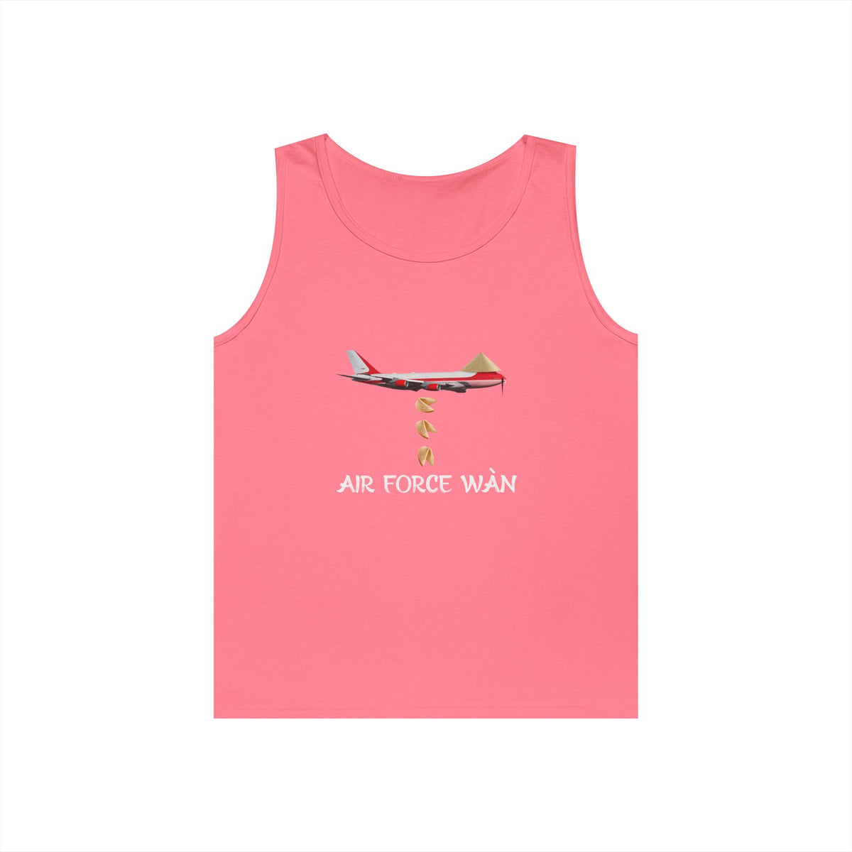 funny Asian airplane dropping fortune cookies parody air force wan tank top design