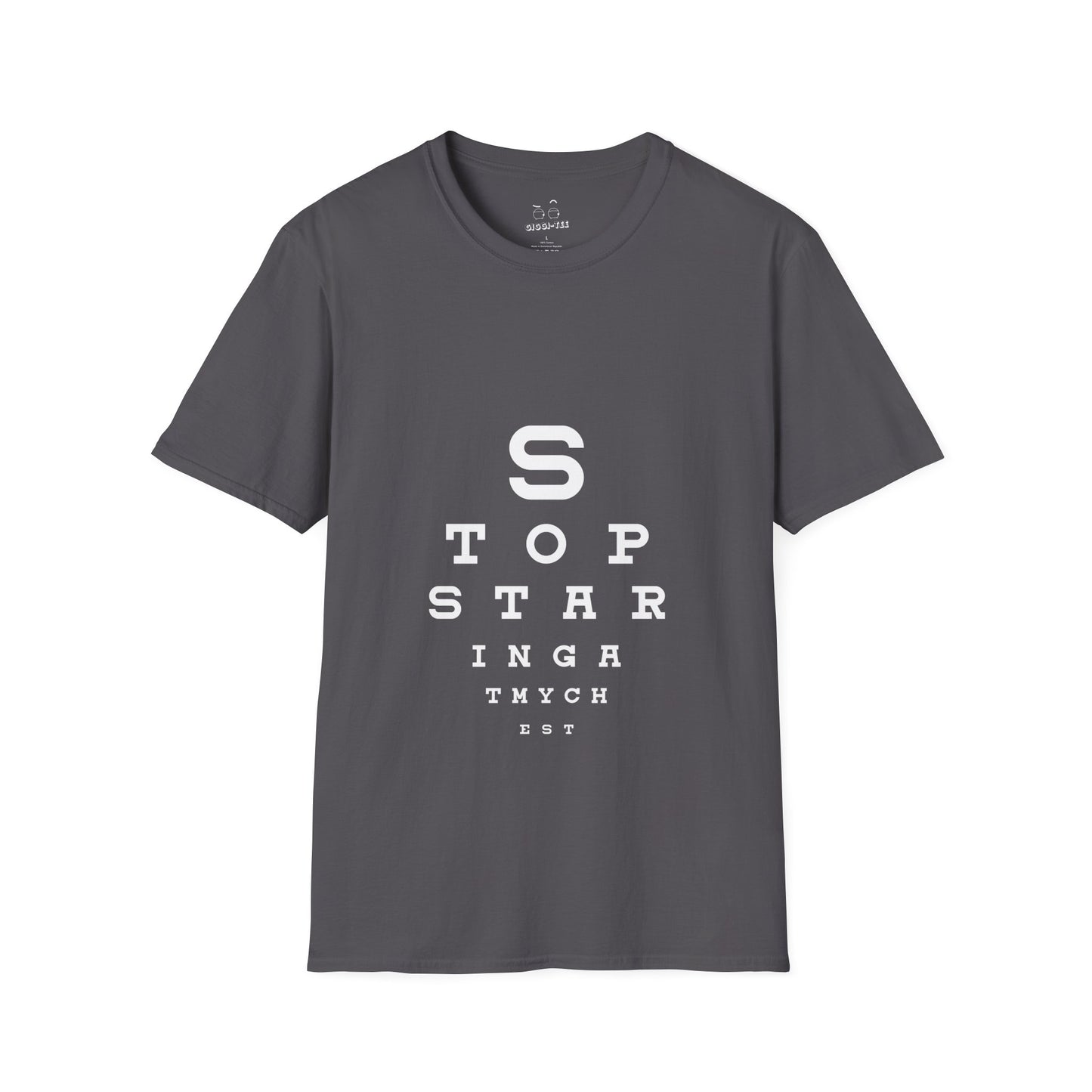 Stop Staring At My Chest - Eye Chart