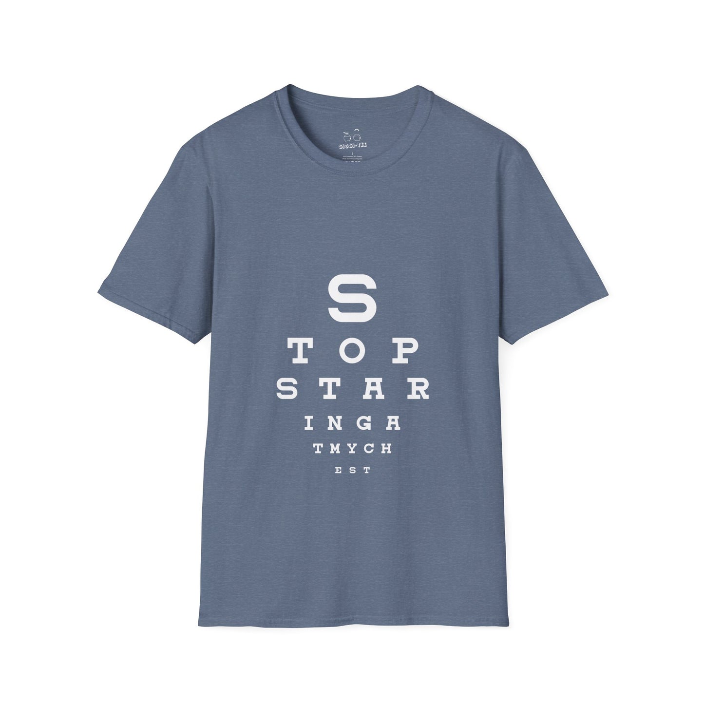 Stop Staring At My Chest - Eye Chart