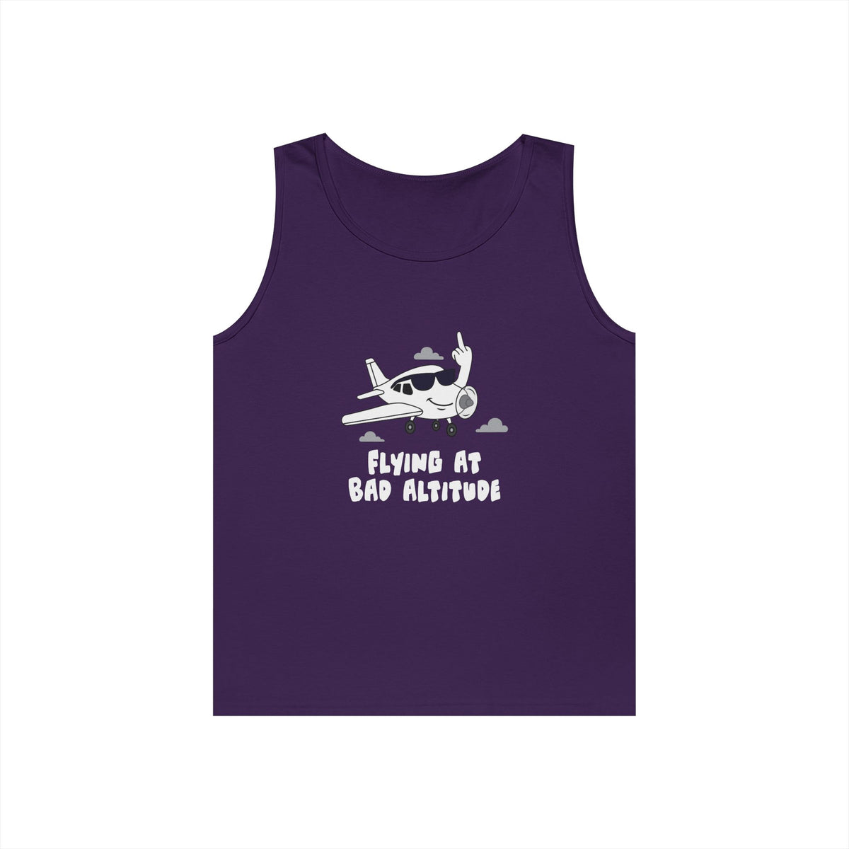 airplane giving middle finger funny flying bad attitude tank top