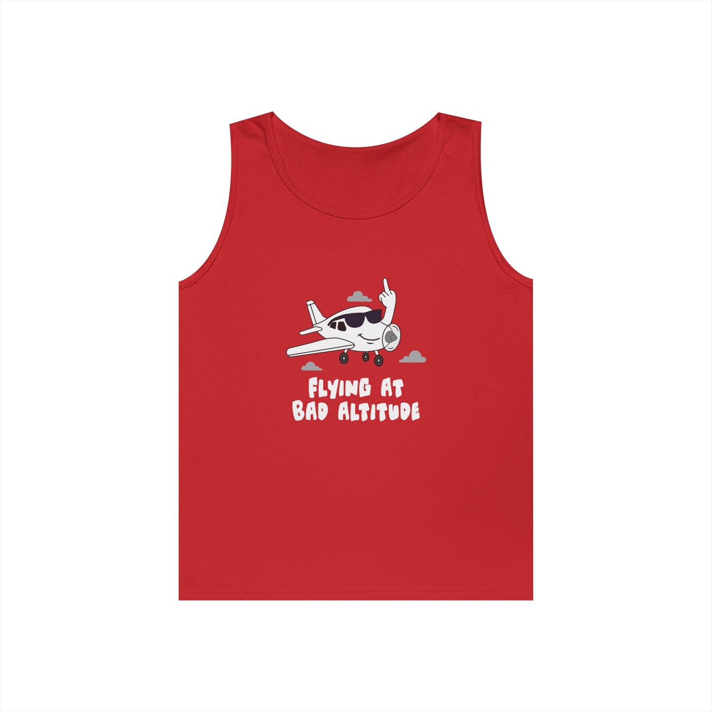 airplane giving middle finger funny flying bad attitude tank top