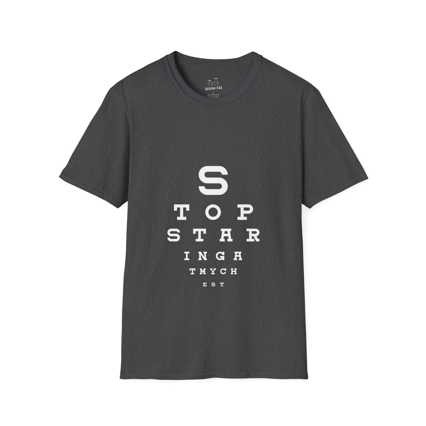 Stop Staring At My Chest - Eye Chart
