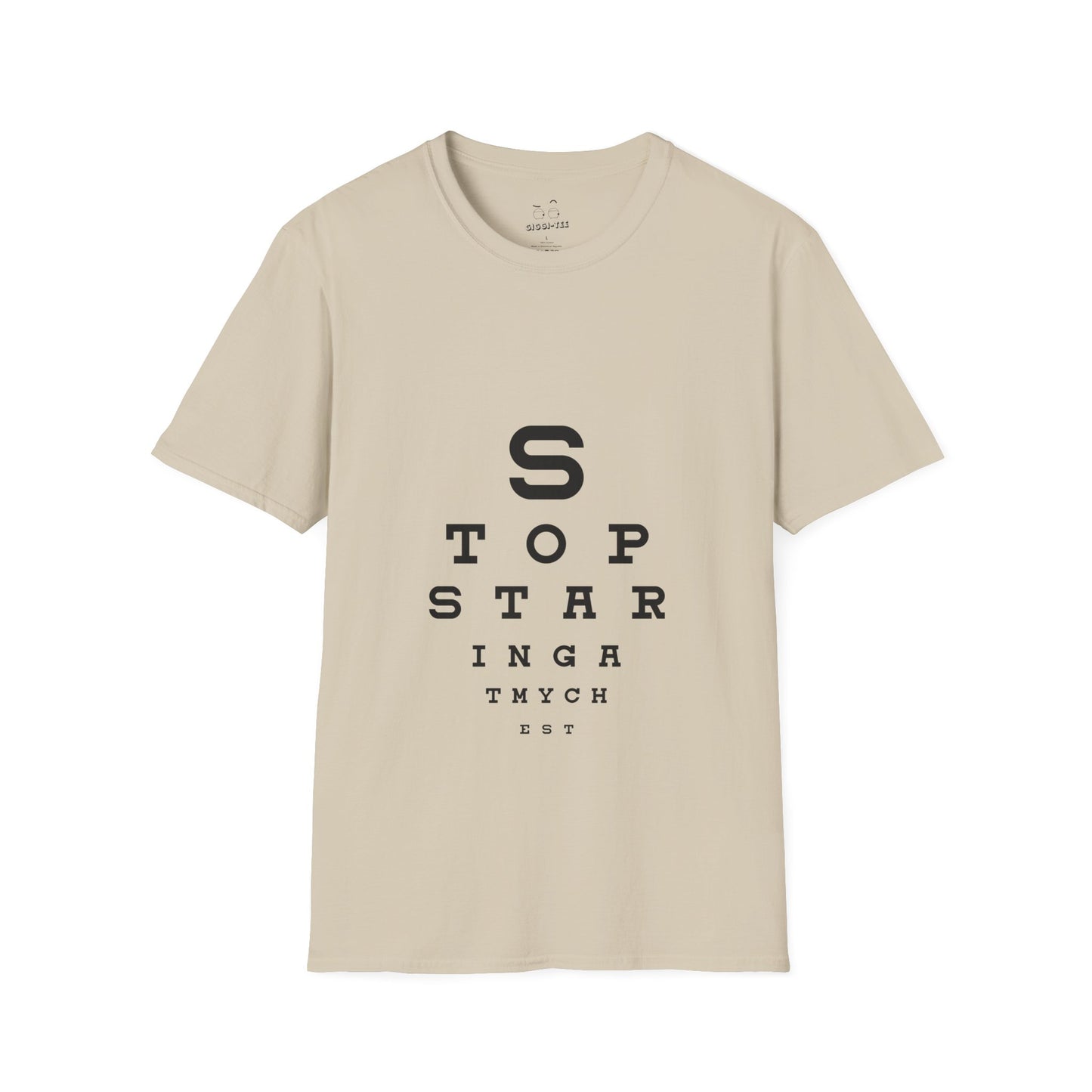 Stop Staring At My Chest - Eye Chart