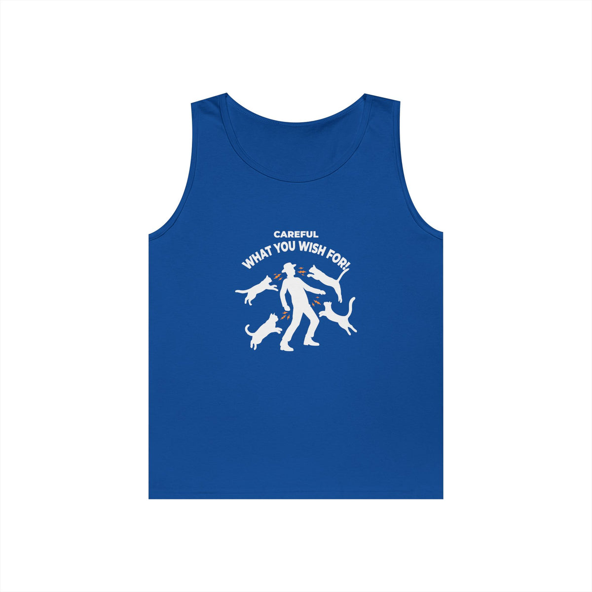 man surrounded by cats magnet joke funny pussy magnet tank top design