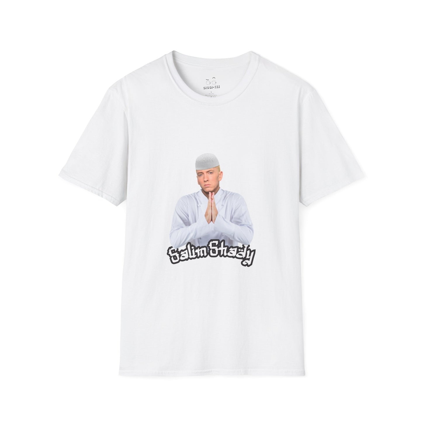 Eminem parody in traditional Muslim attire — funny cultural mashup shirt blending Slim Shady with Salim vibes