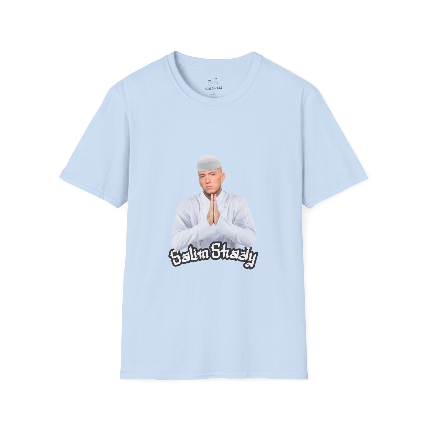 Eminem parody in traditional Muslim attire — funny cultural mashup shirt blending Slim Shady with Salim vibes
