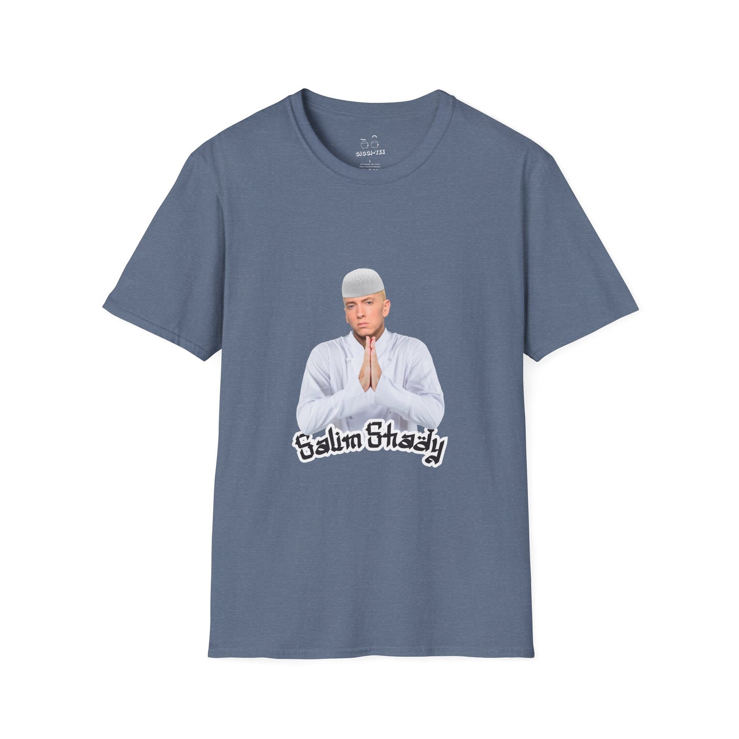 Eminem parody in traditional Muslim attire — funny cultural mashup shirt blending Slim Shady with Salim vibes