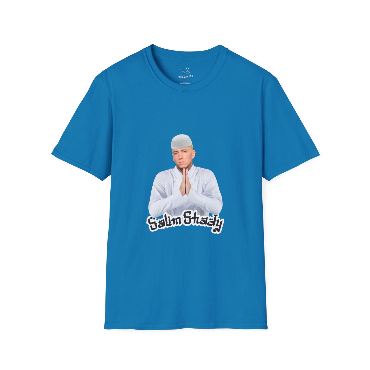 Eminem parody in traditional Muslim attire — funny cultural mashup shirt blending Slim Shady with Salim vibes