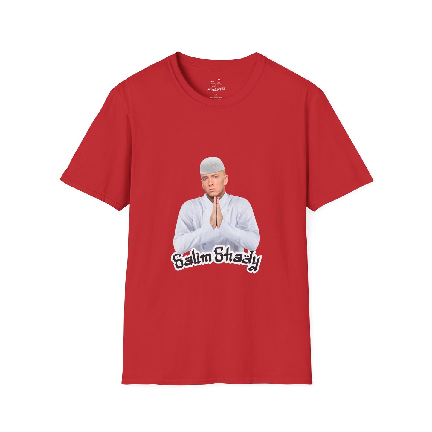 Eminem parody in traditional Muslim attire — funny cultural mashup shirt blending Slim Shady with Salim vibes