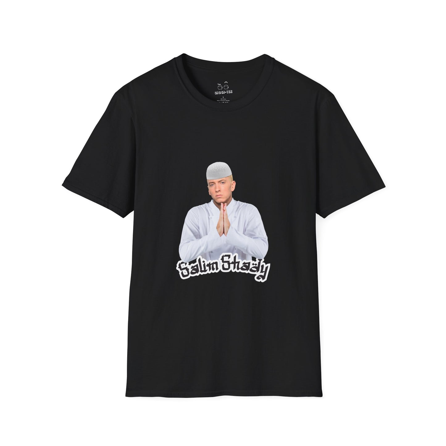 Eminem parody in traditional Muslim attire — funny cultural mashup shirt blending Slim Shady with Salim vibes