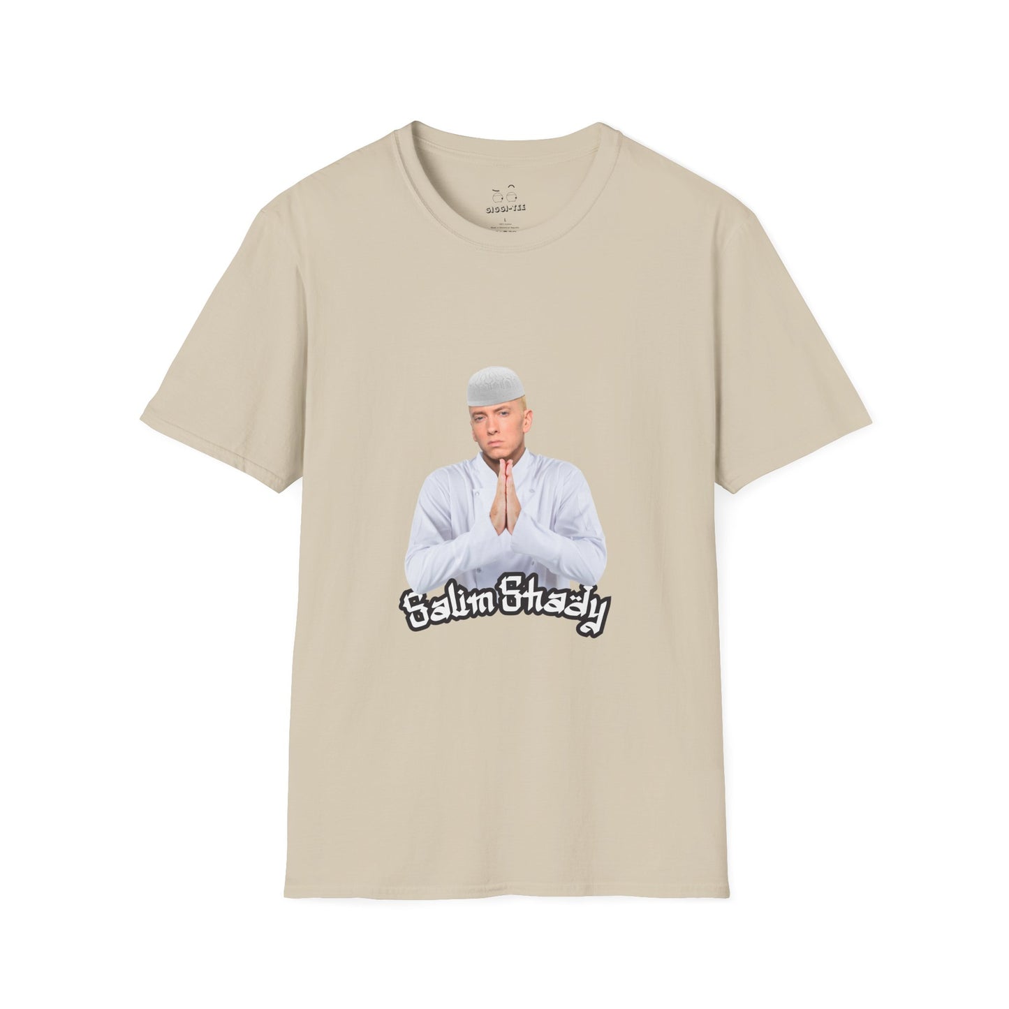 Eminem parody in traditional Muslim attire — funny cultural mashup shirt blending Slim Shady with Salim vibes