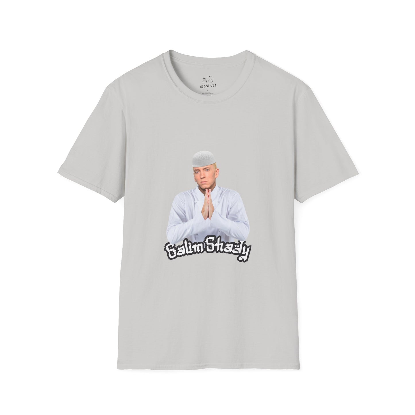 Eminem parody in traditional Muslim attire — funny cultural mashup shirt blending Slim Shady with Salim vibes