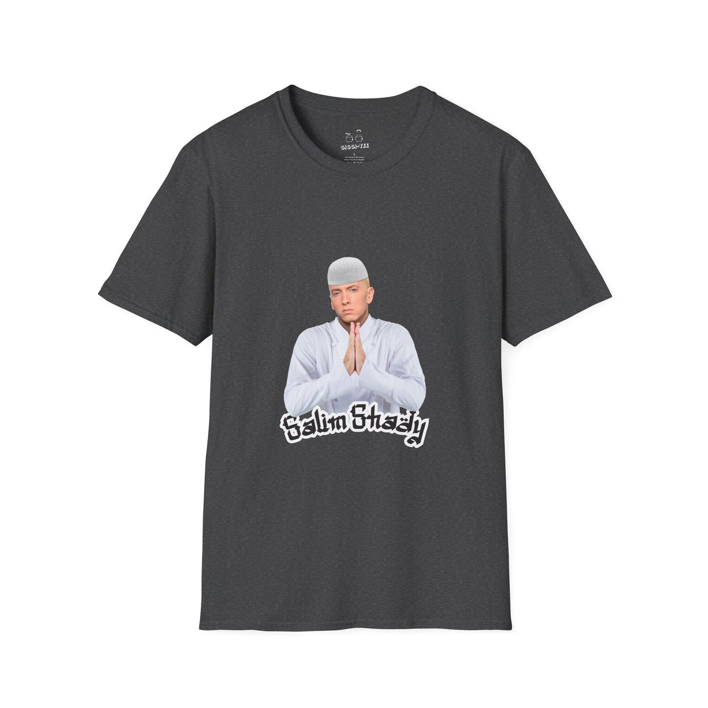 Eminem parody in traditional Muslim attire — funny cultural mashup shirt blending Slim Shady with Salim vibes