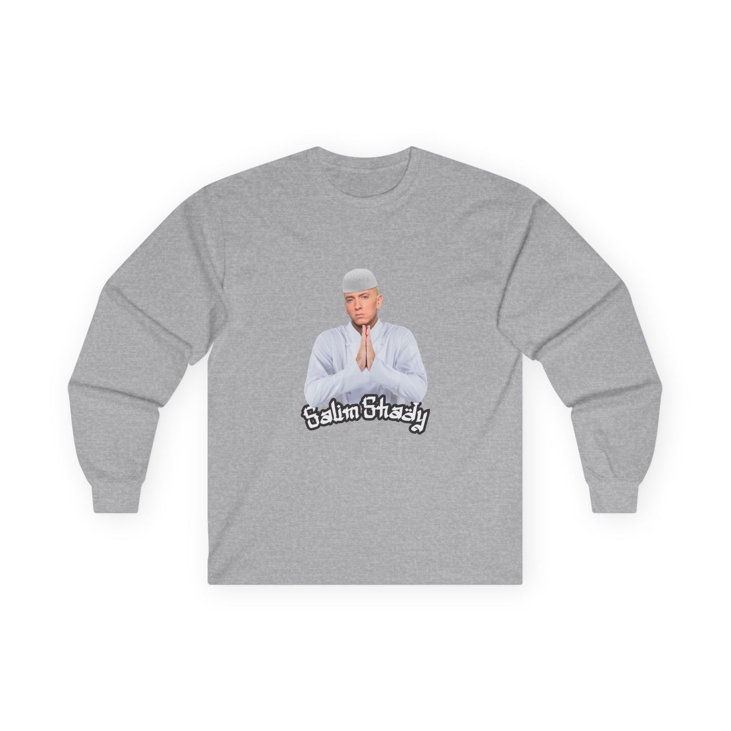 Eminem parody in traditional Muslim attire — funny cultural mashup shirt blending Slim Shady with Salim vibes