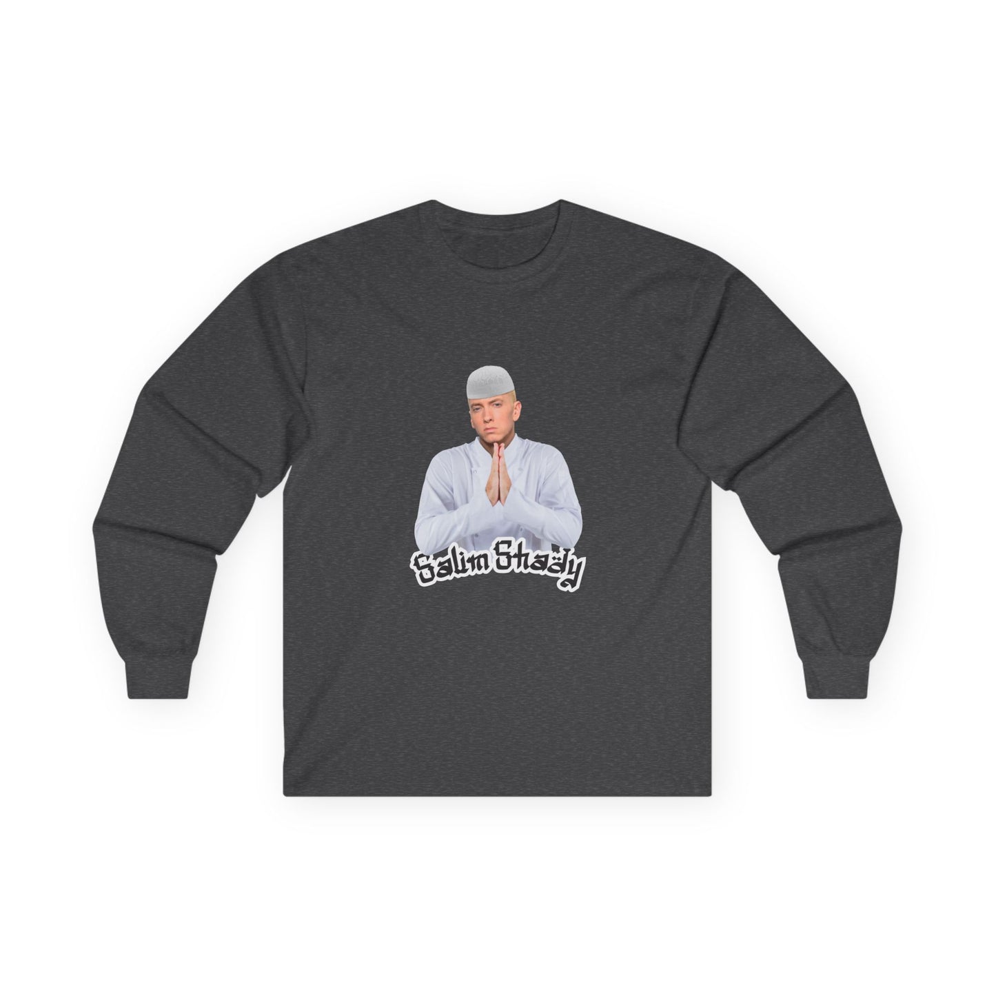 Eminem parody in traditional Muslim attire — funny cultural mashup shirt blending Slim Shady with Salim vibes