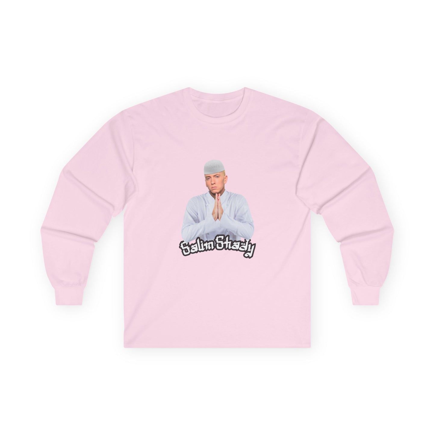 Eminem parody in traditional Muslim attire — funny cultural mashup shirt blending Slim Shady with Salim vibes