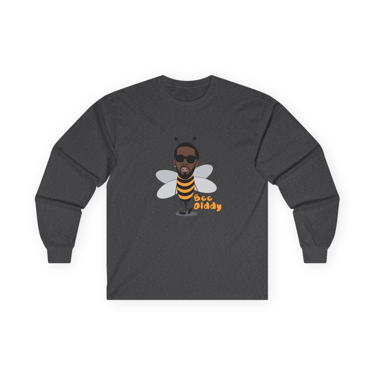 Funny parody of rapper P. Diddy illustrated as a bee, playful pun design on a t-shirt.