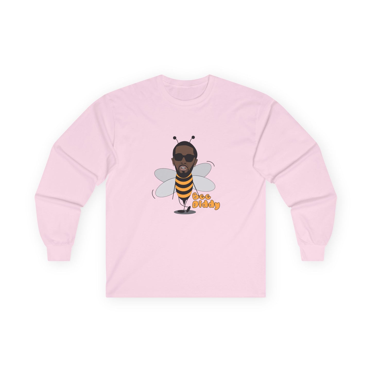 Funny parody of rapper P. Diddy illustrated as a bee, playful pun design on a t-shirt.