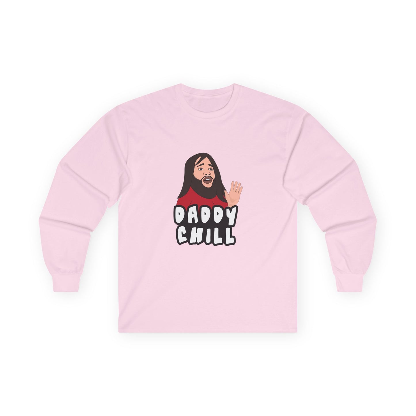 Viral meme shirt featuring the “Daddy Chill” meltdown scene — internet slang parody t-shirt with absurd reaction energy