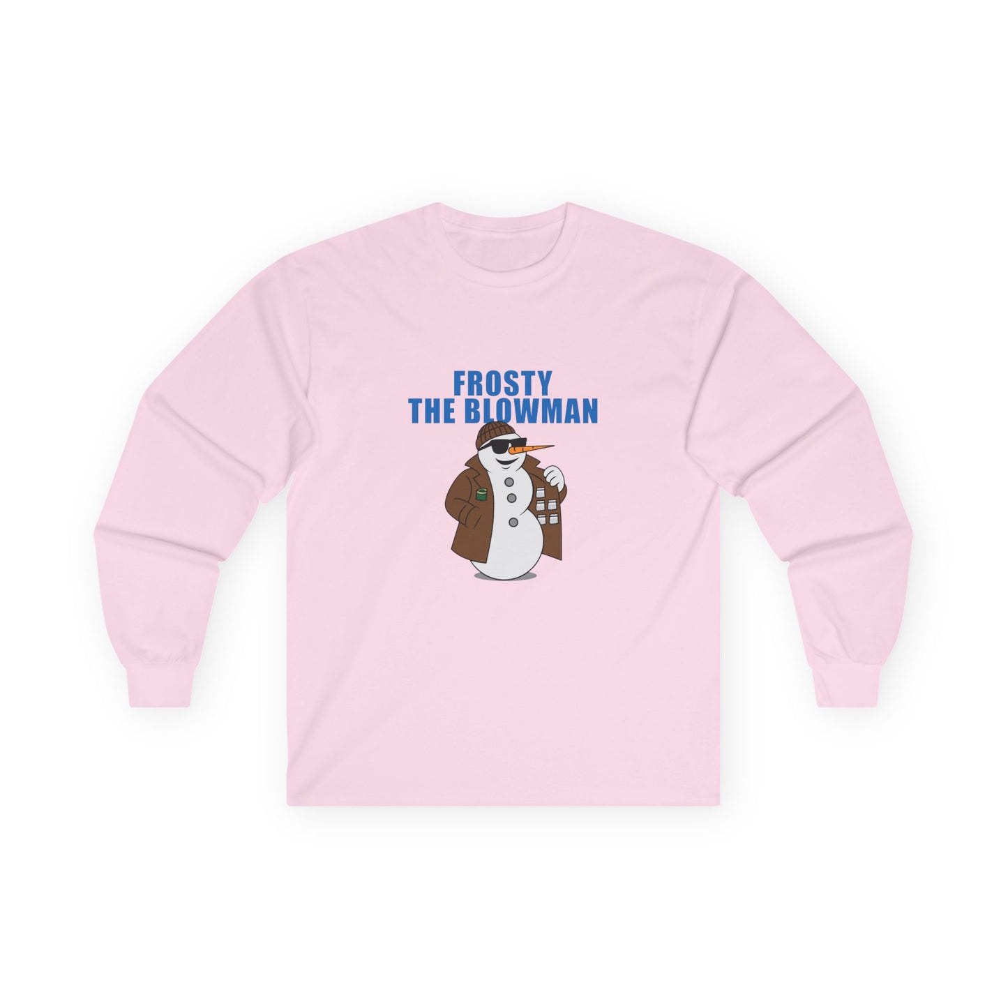 Frosty the Blowman shirt, funny snowman parody, edgy holiday shirt, cheeky Christmas shirt, gift, cartoon parody tee, winter street-style snowman