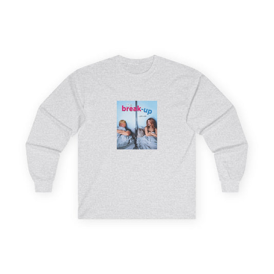 funny political breakup t-shirt with satirical twist, parody of The Break-Up movie poster featuring Donald Trump and Elon Musk