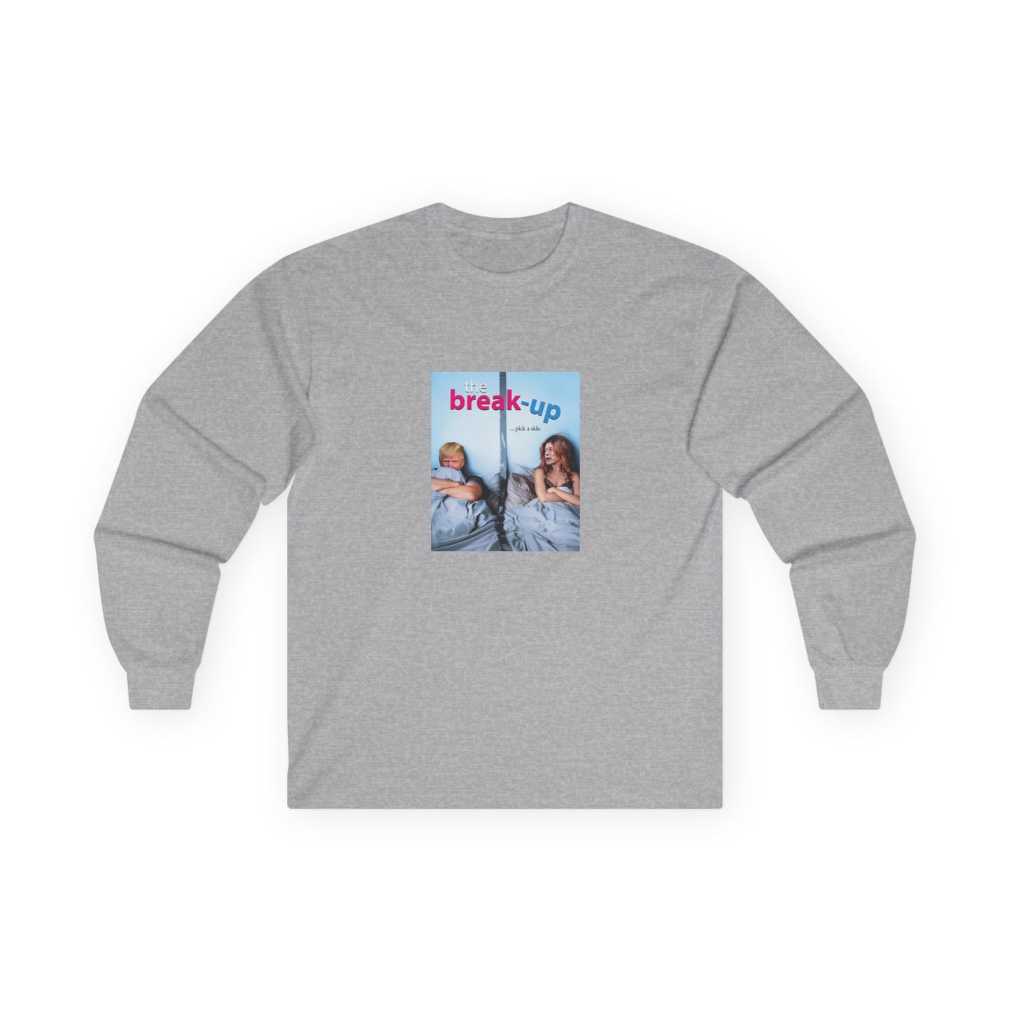 funny political breakup t-shirt with satirical twist, parody of The Break-Up movie poster featuring Donald Trump and Elon Musk