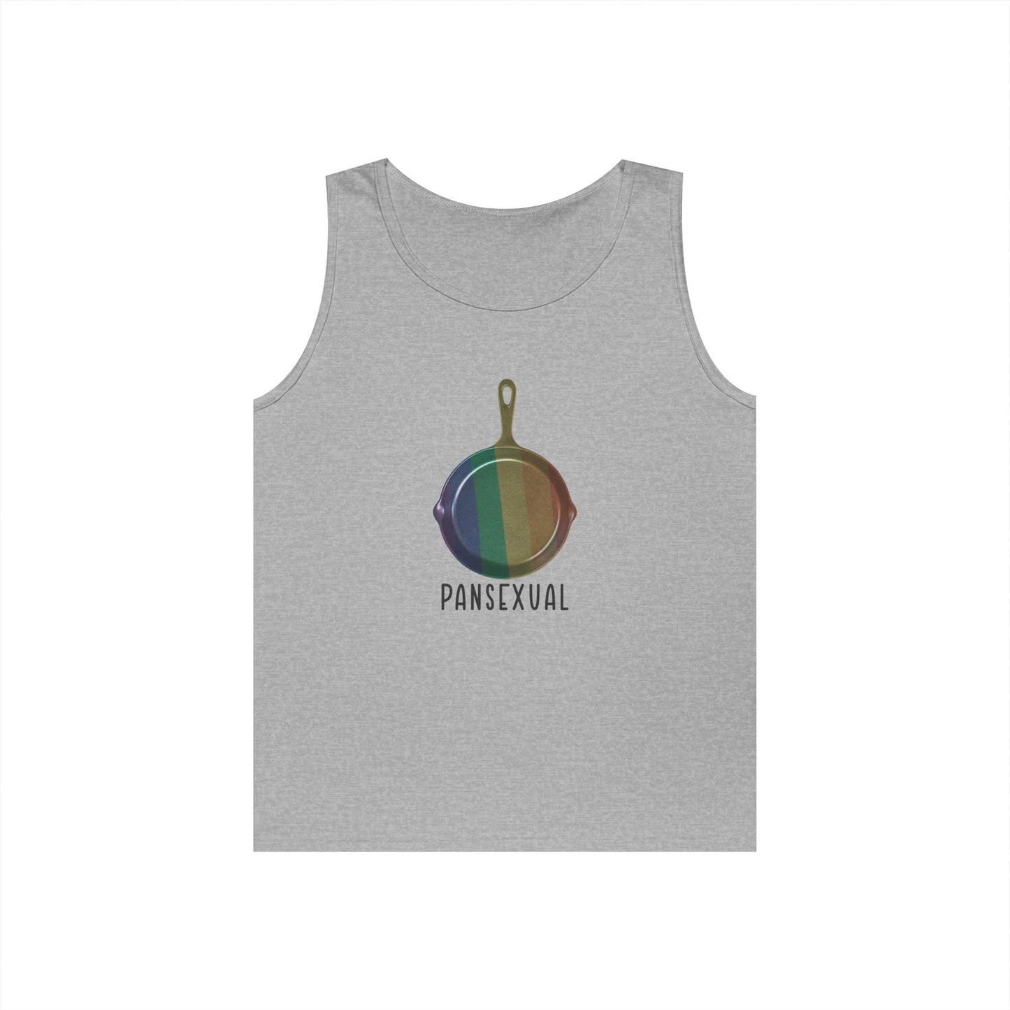 pan with pride colors pansexual pun funny tank top design