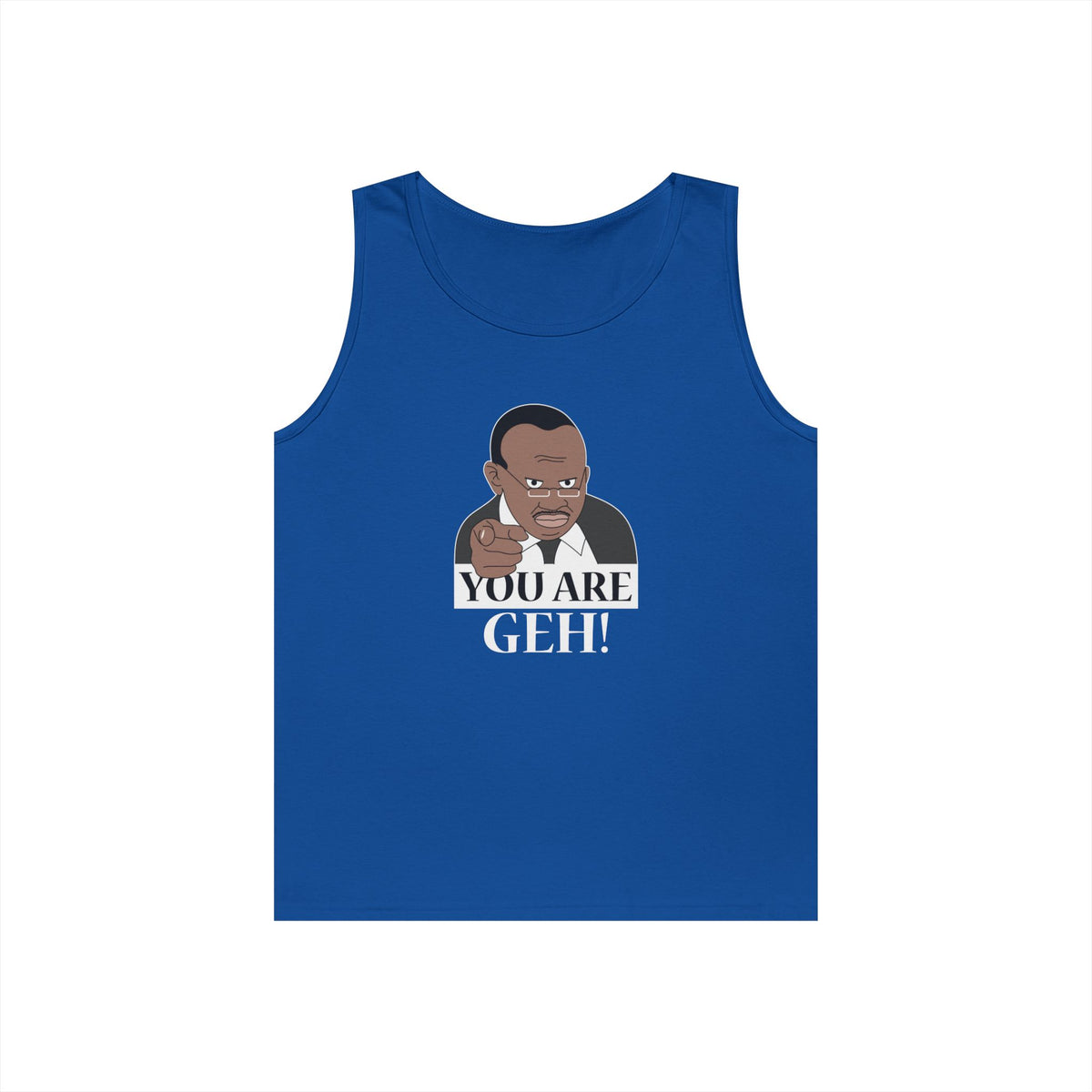 you are geh meme parody pointing figure funny pride tank top design