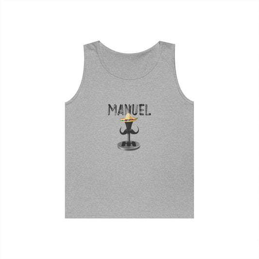 funny car transmission sombrero mustache Cinco de Mayo tank top Manuel