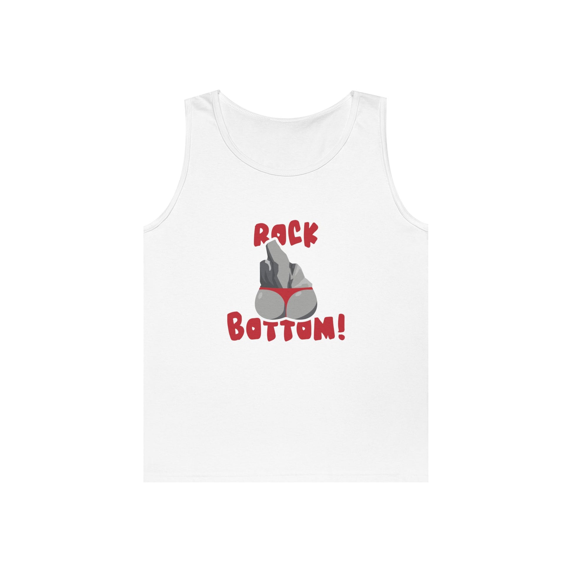 rock with human features bikini funny rock bottom tank top design