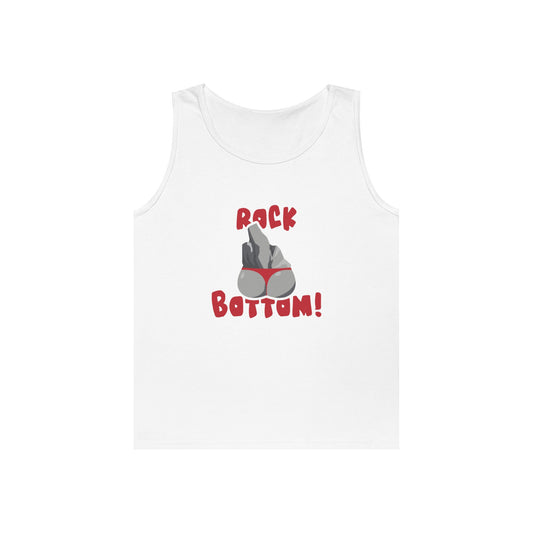 rock with human features bikini funny rock bottom tank top design