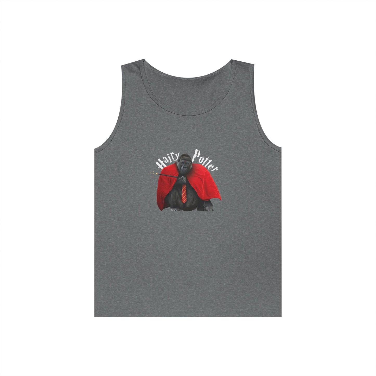 harry potter parody gorilla wizard glasses wand funny tank top