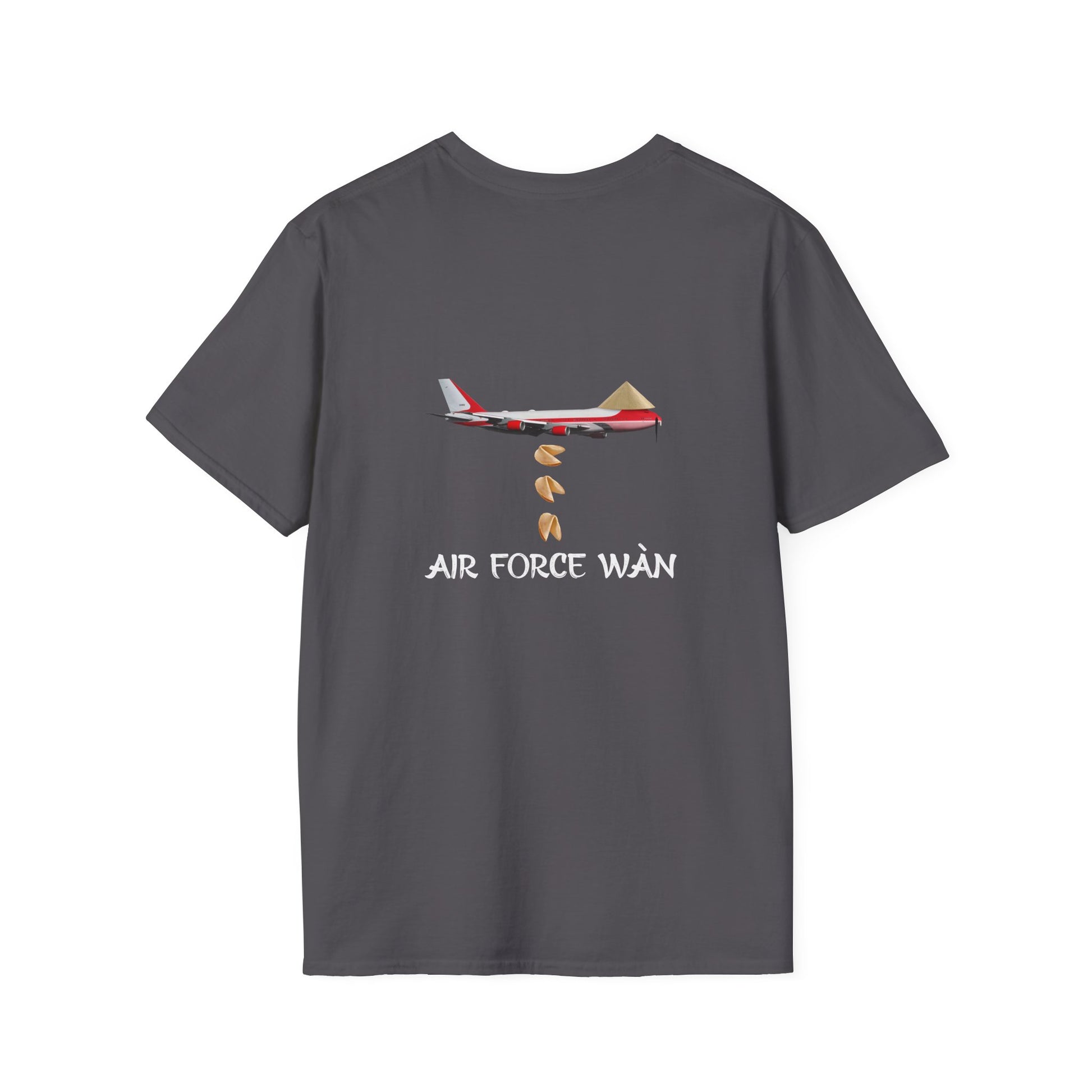 Chinese inspired air force one the presidential plane now with a rice hat, mustached dropping fortune cookies like there's no tomorrow shirt