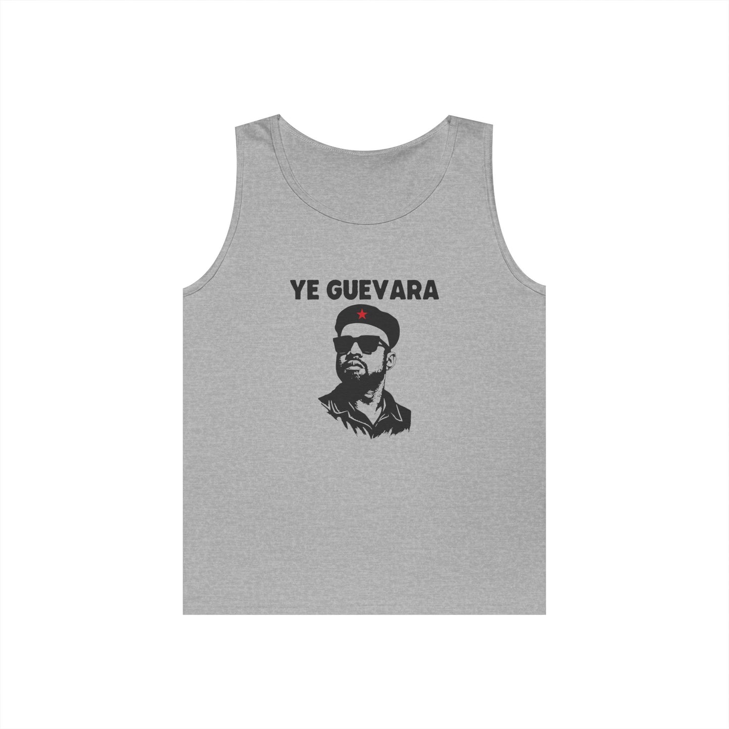 revolutionary portrait parody celebrity mashup Kanye West as Che Guevara funny tank top design