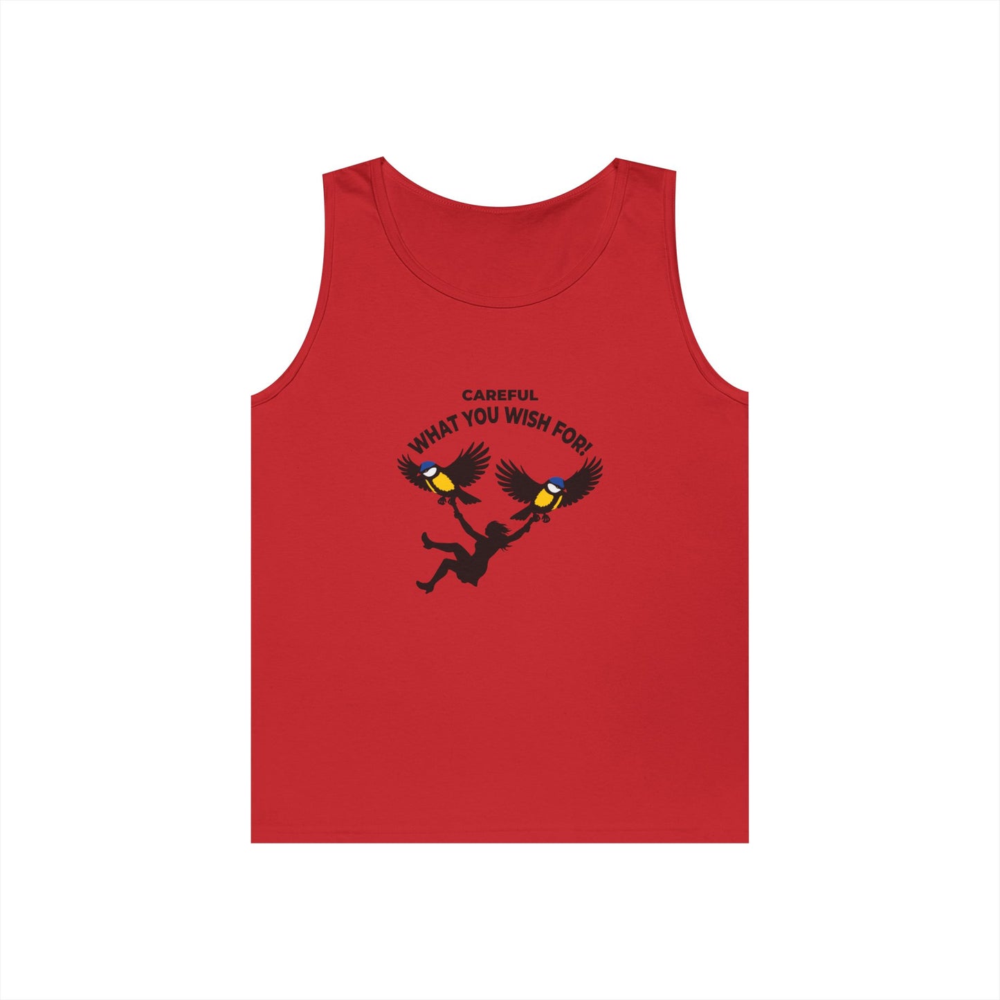 woman carried by two giant birds genie wish gone wrong big tits tank top design