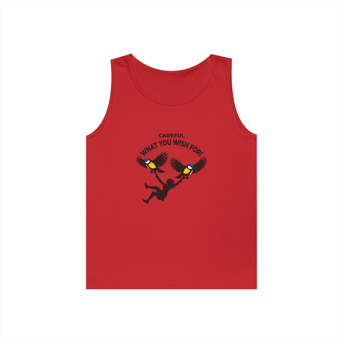 woman carried by two giant birds genie wish gone wrong big tits tank top design
