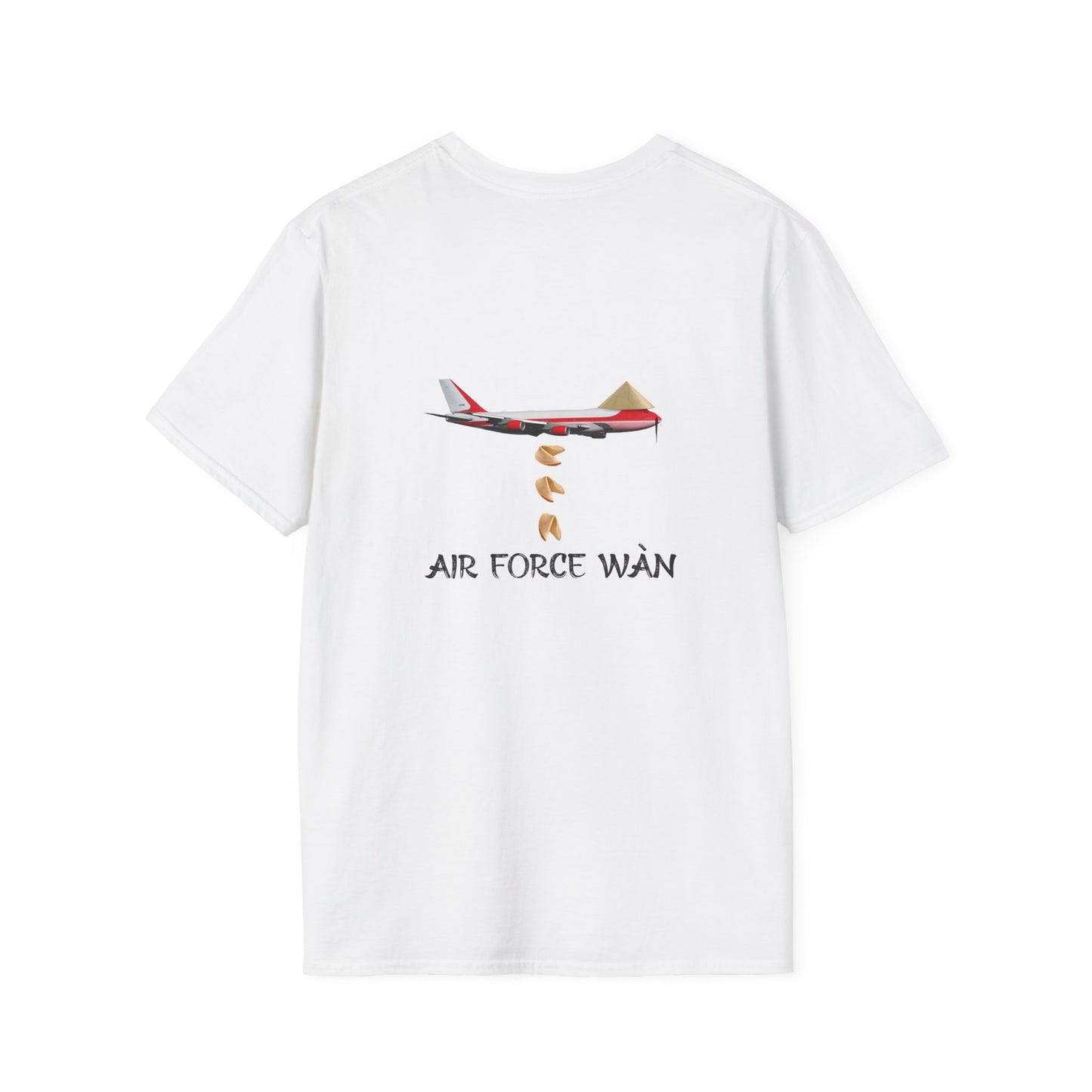 Chinese inspired air force one the presidential plane now with a rice hat, mustached dropping fortune cookies like there's no tomorrow shirt