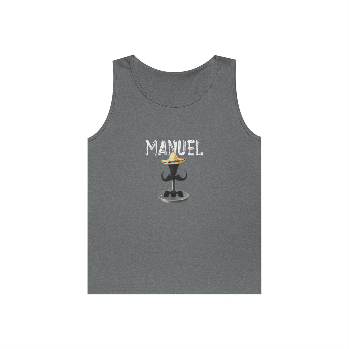 funny car transmission sombrero mustache Cinco de Mayo tank top Manuel
