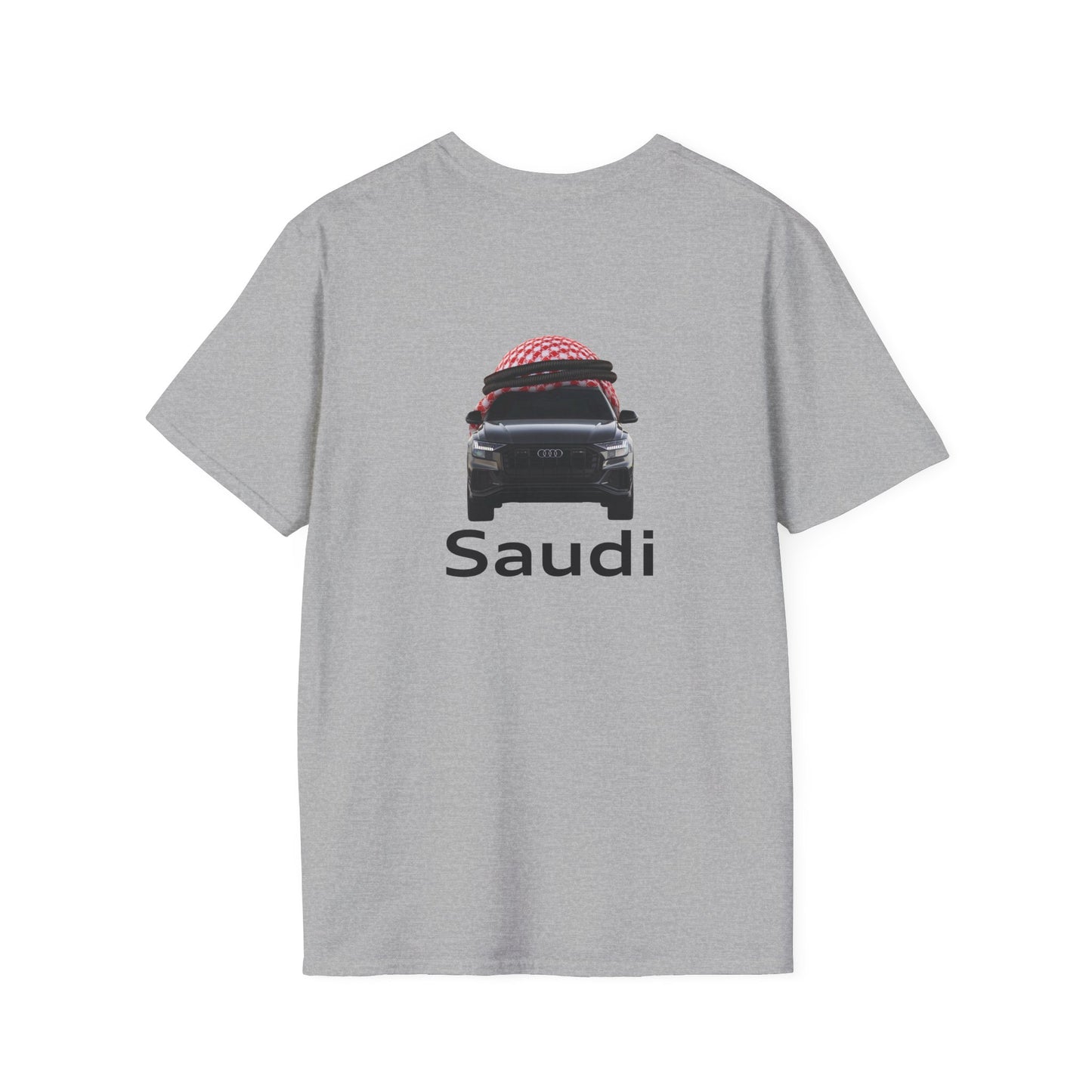 Saudi (Audi Parody) - T-Shirt (BACK PRINT)