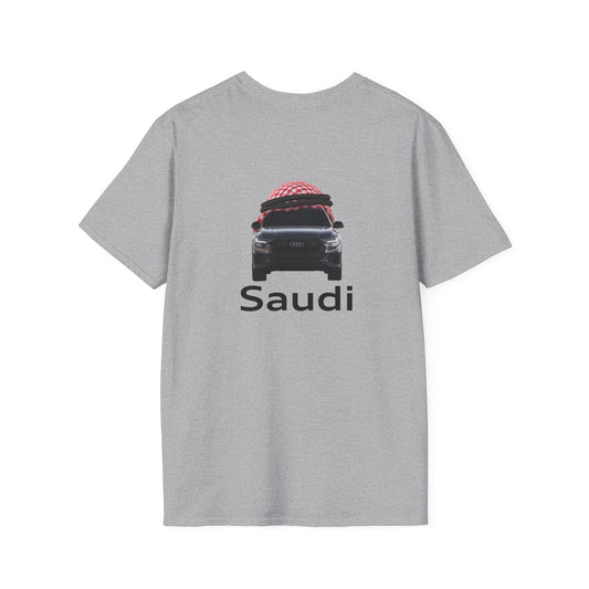 Saudi (Audi Parody) - T-Shirt (BACK PRINT)