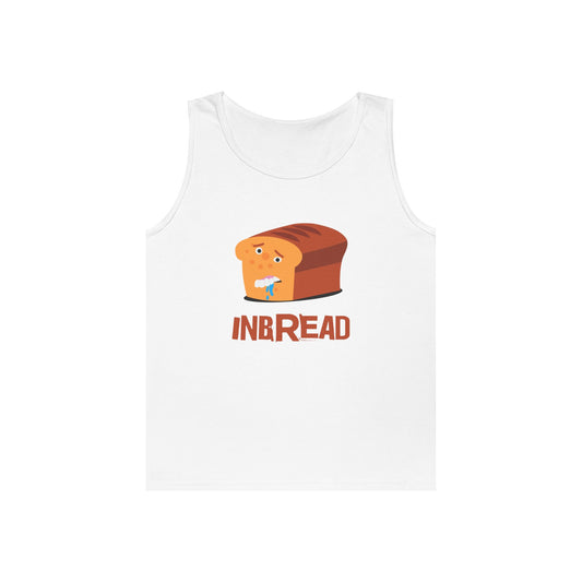 bread with human features inbread pun funny inbred parody tank top design