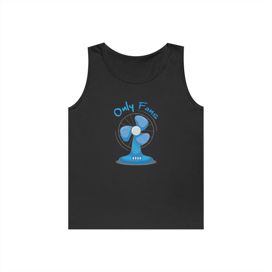 fan illustration only fans pun funny tank top design